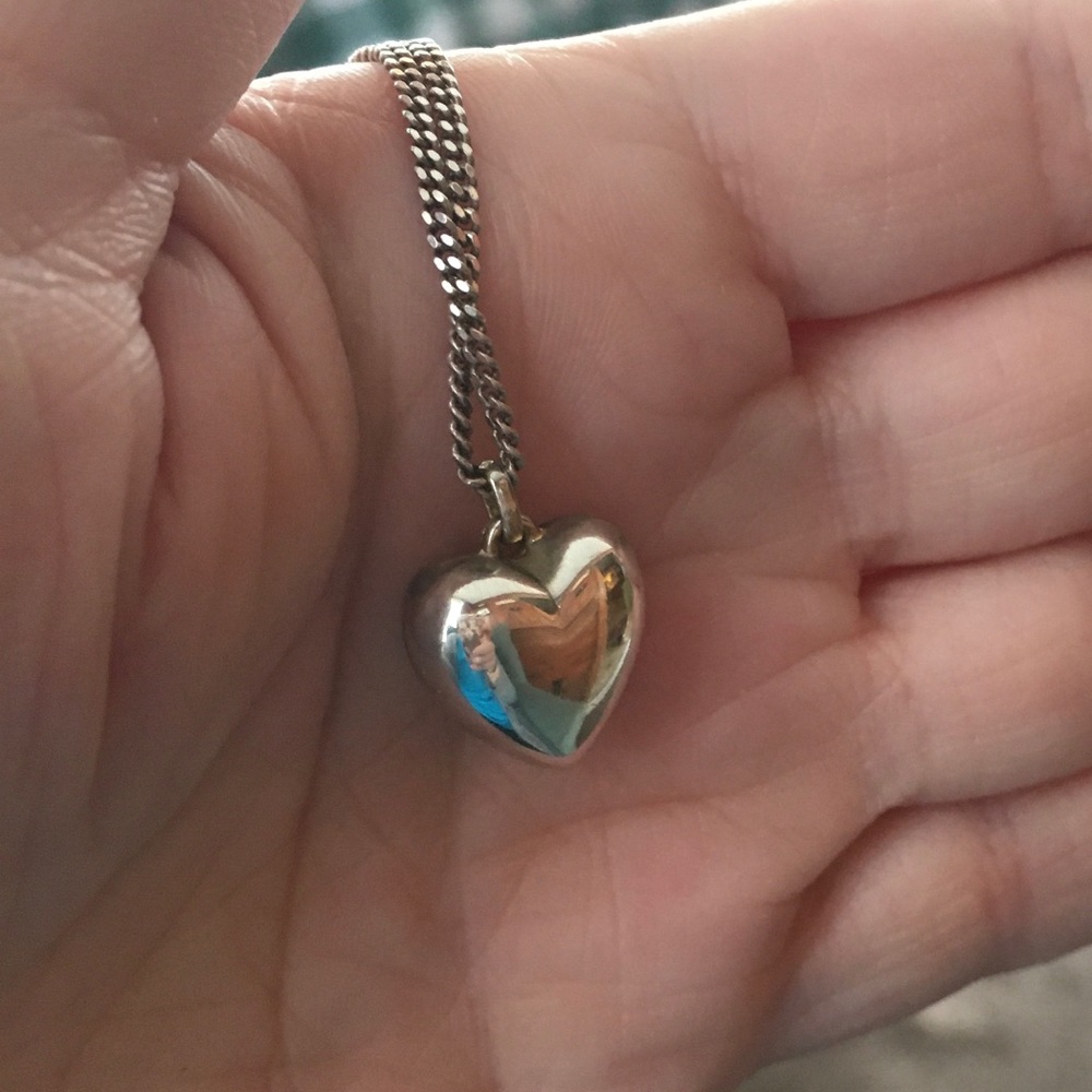 Sterling Puffed Heart Pendant